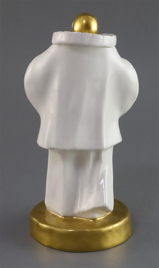 A Theodore Haviland Art Deco figure of Pierrot, modelled by Edouard Marcel Sandoz (1881–1971) H. 24.5cm